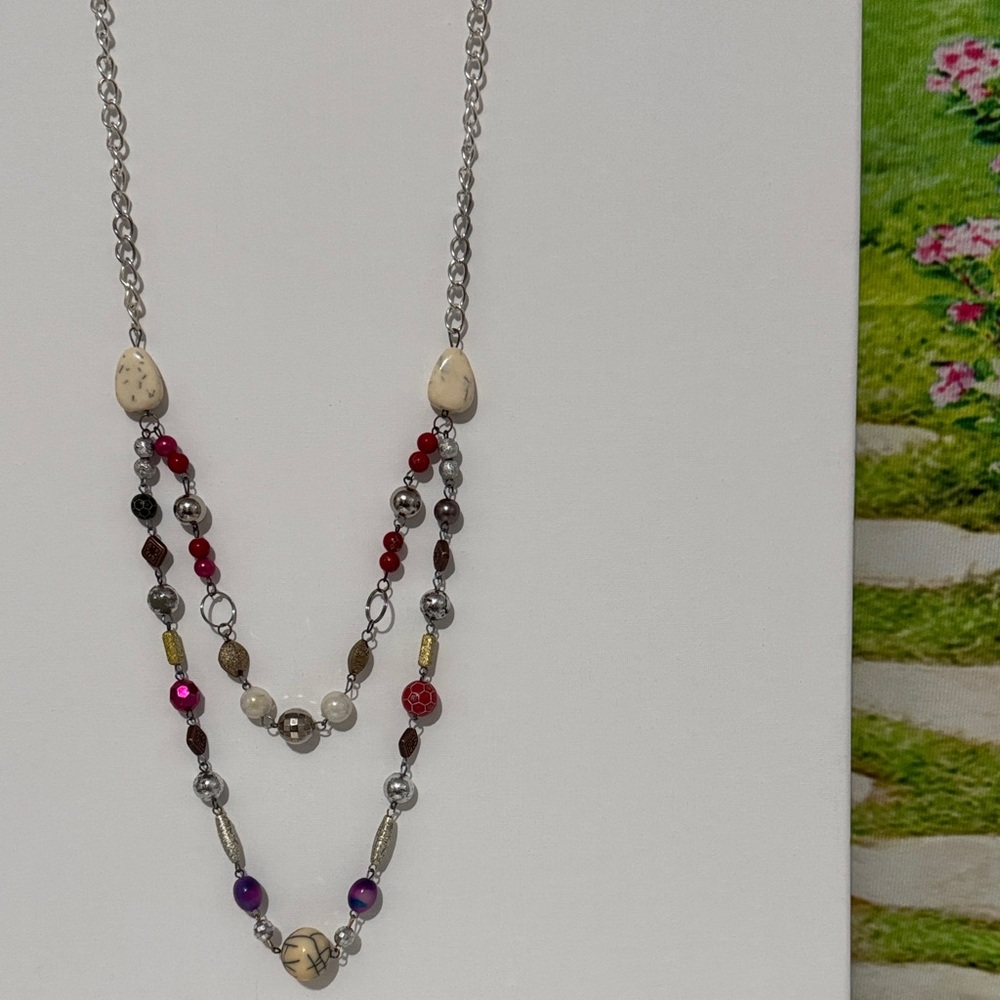 Multicolor Beaded long Necklace